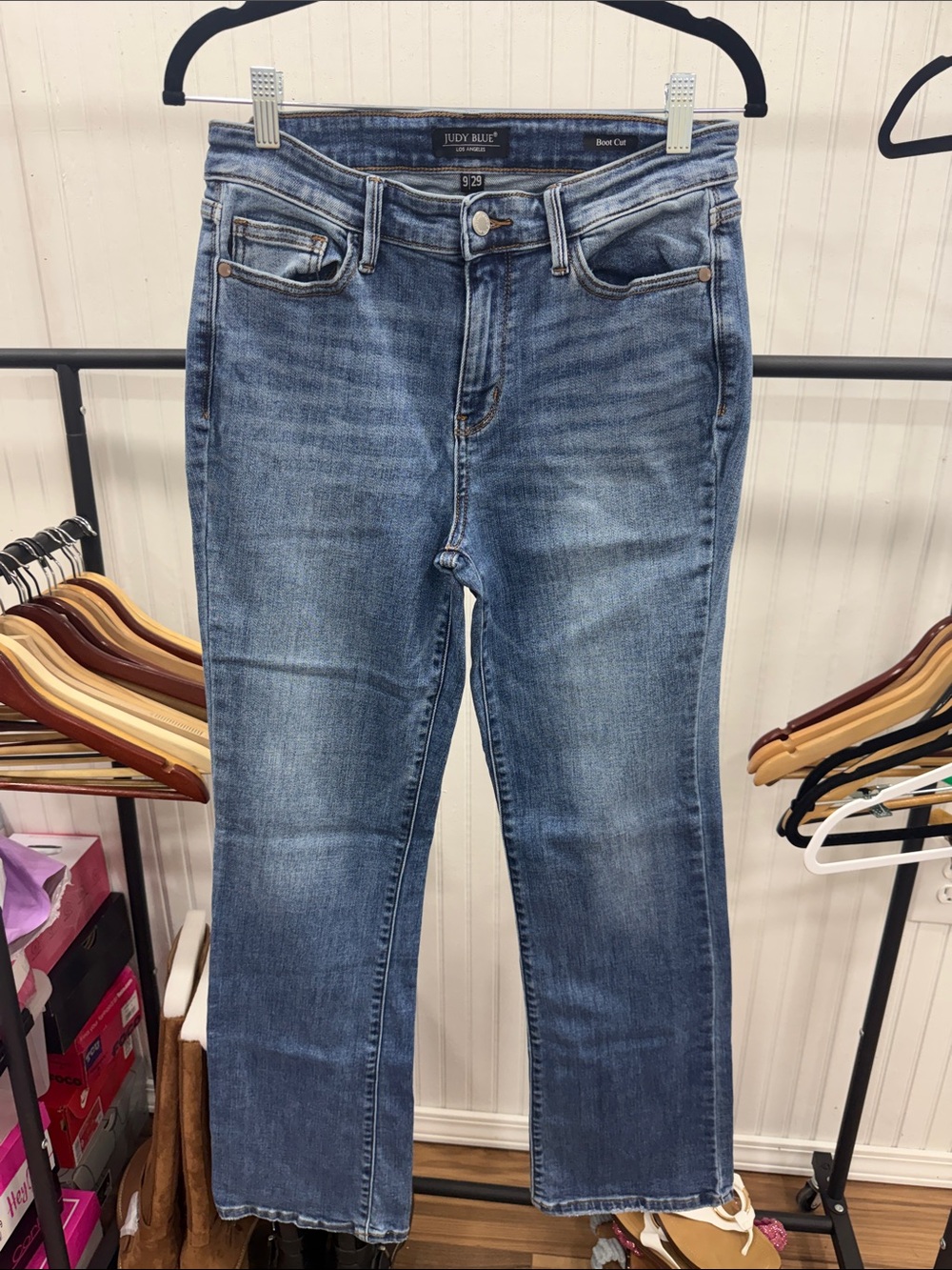 NWOT Judy Blue Faded Medium Blue Boot Cut Jeans Sz 9/29 Regular